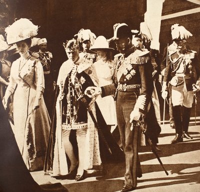 König Edward VIII.s Investitur als Prinz von Wales, 1911 von English Photographer